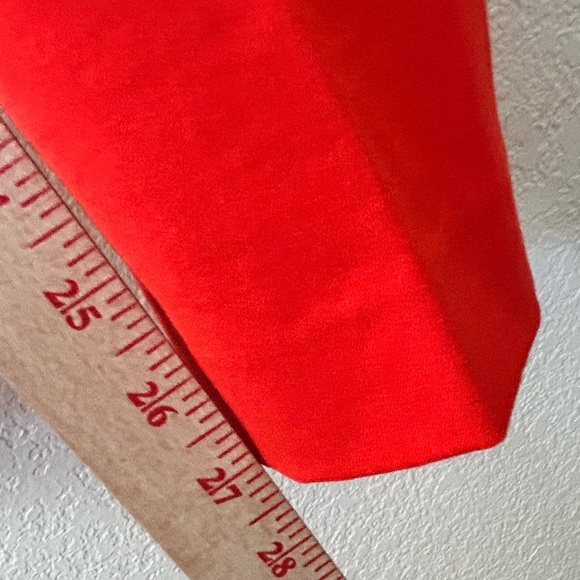 Pearl by Lela Rose Red Susie Tapered Ankle Minimalist Pants SZ 2 - Picture 7 of 9